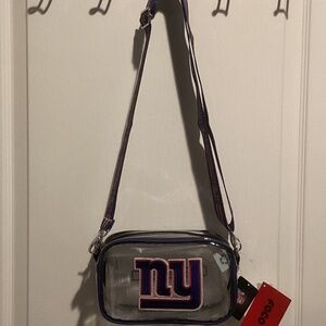 NWT New York Giants Clear Stadium/Arena/Messenger/Crossbody Bag